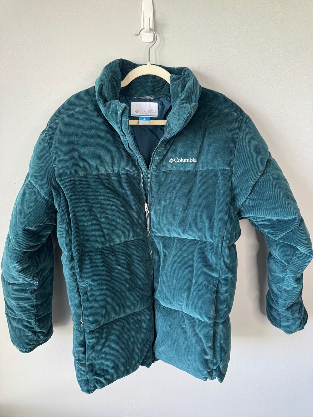 Columbia Kids Teal Corduroy Puffer Jacket